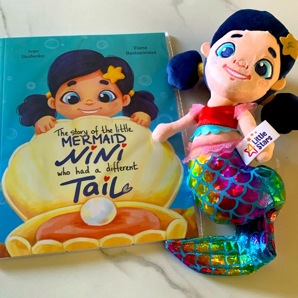 Mermaid Toys - Little Mermaid Doll - Mermaid Book - Mermaid Coloring Book NWOT